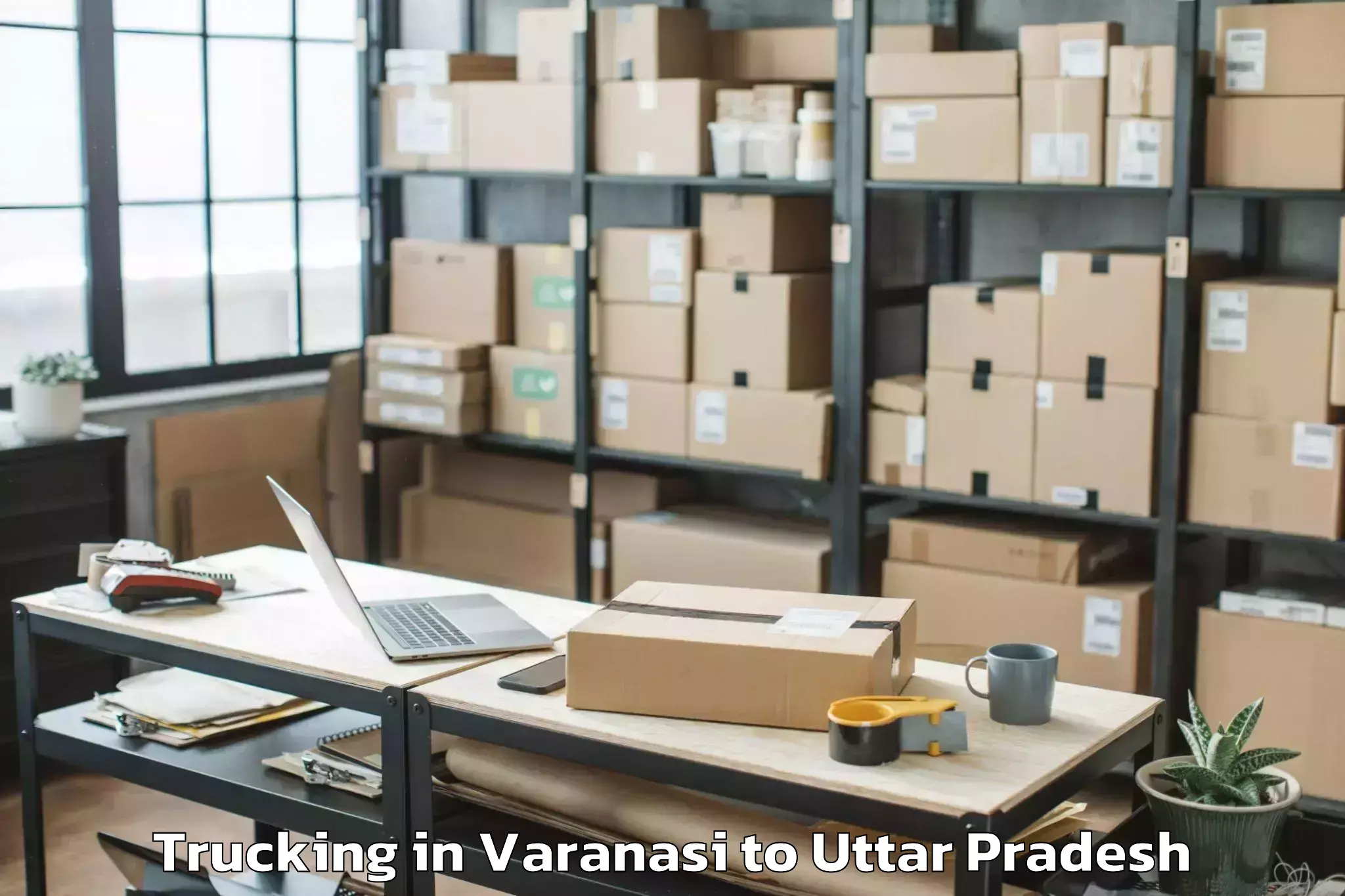 Easy Varanasi to Manjhanpur Trucking Booking